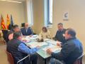 El director general de Pesca, Francisco J. Espinós manteniendo una reunión con los presidentes de las Federaciones Provinciales de Pesca de la Comunidad Valenciana