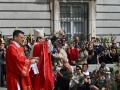 Bendición de las palmas y eucaristía del Domingo de Ramos oficiada por el arzobispo de Madrid, cardenal José Cobo, este domingo en la catedral de la Almudena.