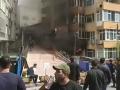 Incendio en un edificio de Estambul