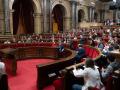 Una sesión plenaria en el Parlament de Cataluña el pasado marzo