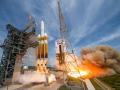 Lanzamiento del cohete pesado Delta IV con la misión NROL-70, este martes en Cabo Cañaveral (Florida, EE.UU)