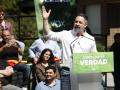 Santiago Abascal en el mitin de Vox en Guecho