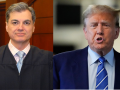 El juez Juan Merchán y el expresidente Donald Trump