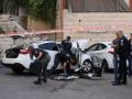 La Policía israelí acordona el lugar de un ataque con embestida en Jerusalén