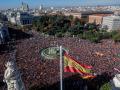 Manifestación contra la amnistía, en Cibeles, del 18 de noviembre de 2023