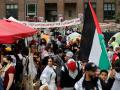 Manifestación propalestina en las universidades de Estados Unidos