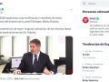 Mensaje del PSOE en X arremetiendo contra el director de El Debate