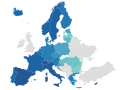 Mapa esperanza de vida UE