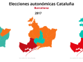 Evolución de los resultados de las elecciones autonómicas en Barcelona