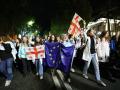 Los manifestantes se echaron a la calle para protestar contra la "ley rusa"