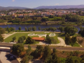 Panorámica del balneario al aire libre más grande de Galicia