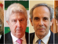 Los cuatro fiscales del procés (de izqd. a dcha.), Consuelo Madrigal, Fidel Cadena, Jaime Moreno y Javier Zaragoza