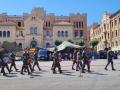 La Banda de Guerra y la Escuadra de Gastadores durante las Jornadas de Puertas Abiertas del Acuartelamiento de El Bruch en Barcelona: