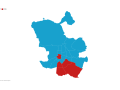 Mapa de los resultados de las elecciones europeas en Madrid