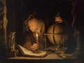 Astrónomo a la luz de una vela (1665) de Gerrit Dou