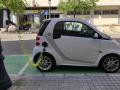 Un coche eléctrico en Valencia