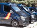 Varios coches de la Policía Nacional en Madrid