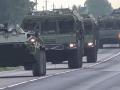 Vehículos desplazados a la frontera con Polonia y Ucrania para las maniobras militares