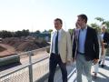 José María Bellido y Ramón Fernández-Pacheco, en el centro de gestión medioambiental Juan Revilla