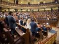 Aplausos durante una sesión plenaria, en el Congreso de los Diputados