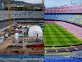 Así se ve el antes y el después tras la reforma del estadio del F.C. Barcelona