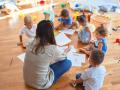 Interior de una escuela infantil en la Comunidad de Madrid