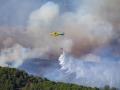 Incendio forestal en el campo de tiro de la base militar de Cerro Muriano, Córdoba