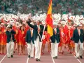 El Rey Felipe VI como abanderado en las olimpiadas de Barcelon'92