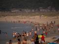 Bañistas en una de las playas de Galicia