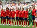 El 11 inicial de la selección femenina de fútbol en su debut en los Juegos