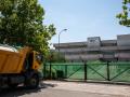 Instalaciones donde se está llevando a cabo la obra en el polígono de La Cantueña para instalar un centro de menas