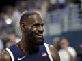 Lebron James, durante su primer partido en los Juegos Olímpicos