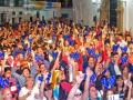 Los berchuleros celebrando su tradicional nochevieja en pleno mes de agosto