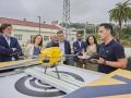 Un técnico realiza una prueba con un dron en el laboratorio del Instituto Tecnológico de Galicia (ITG)