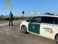 Vehículo de la Guardia Civil en las inmediaciones de Puente Genil