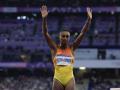 La atleta española Ana Peleteiro terminó sexta en la final de triple salto