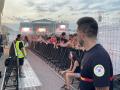 Imagen de las dotaciones de seguridad durante el festival Arenal Sound en Burriana, Castellón