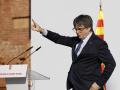 El expresidente catalán Carles Puigdemont ha intervenido en el acto de bienvenida