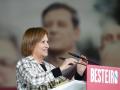 Elena Espinosa, en un acto de las elecciones gallegas