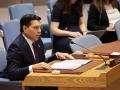 Danny Danon, como Representante Permanente de Israel ante Naciones Uniddas, durante la última reunión de la ONU