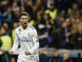 Cristiano Ronaldo en un partido de Champions League con el Real Madrid