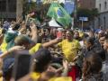 Bolsonaro durante la manifestación en Sao Paulo