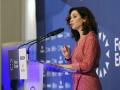 La presidenta de la Comunidad de Madrid, Isabel Díaz Ayuso, en el desayuno informativo de Nueva Economía Forum