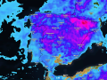 Precipitación acumulada hasta el domingo