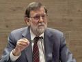 El expresidente Mariano Rajoy, en la presentación del libro 'El patio trasero de ETA', en el CEU