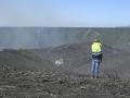 Zona afectada por el incendio forestal que se inició a primera hora de la tarde del lunes en las cercanías de la localidad de Brañuelas