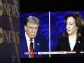 Donald Trump y Kamala Harris durante el debate