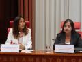 La consejera de Educación, Esther Niubó, durante ssu comparecencia en el Parlament