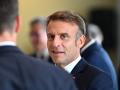 El presidente francés, Emmanuel Macron, asiste a un almuerzo en las Naciones Unidas