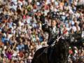 Pablo Hermoso de Mendoza, en su primer toro de la tarde